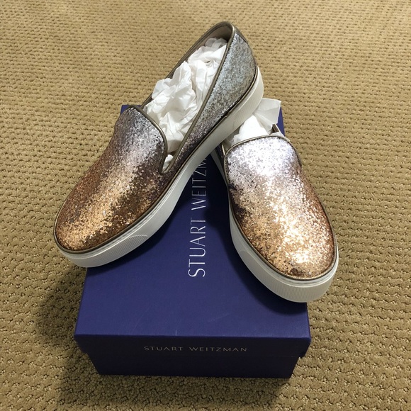 Stuart Weitzman Glitter Sneakers - Picture 2 of 8